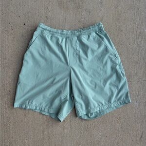 Artic Lululemon Green Pace Breaker Shorts